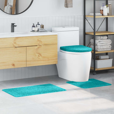 Vidaxl antislip badmat set 3 pcs turquoise pp