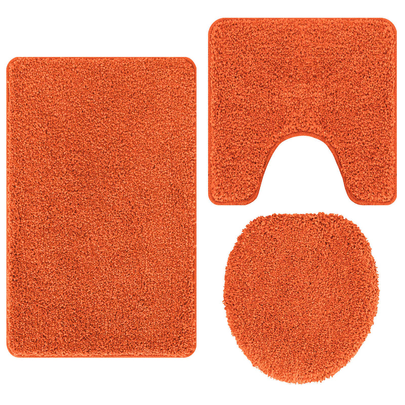 ギャラリービューアに画像をロードする, Vidaxl antislip badmat set 3 pcs oranje pp
