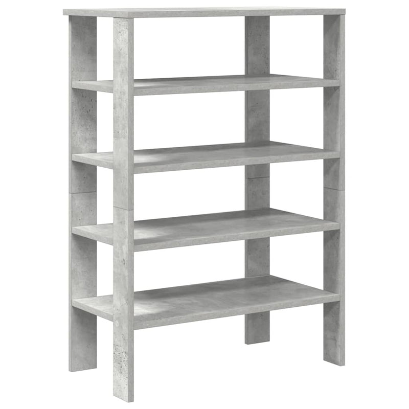 Load image into Gallery viewer, Vidaxl schoenenrek 61x32x87,5 cm bewerkt hout betongrijs
