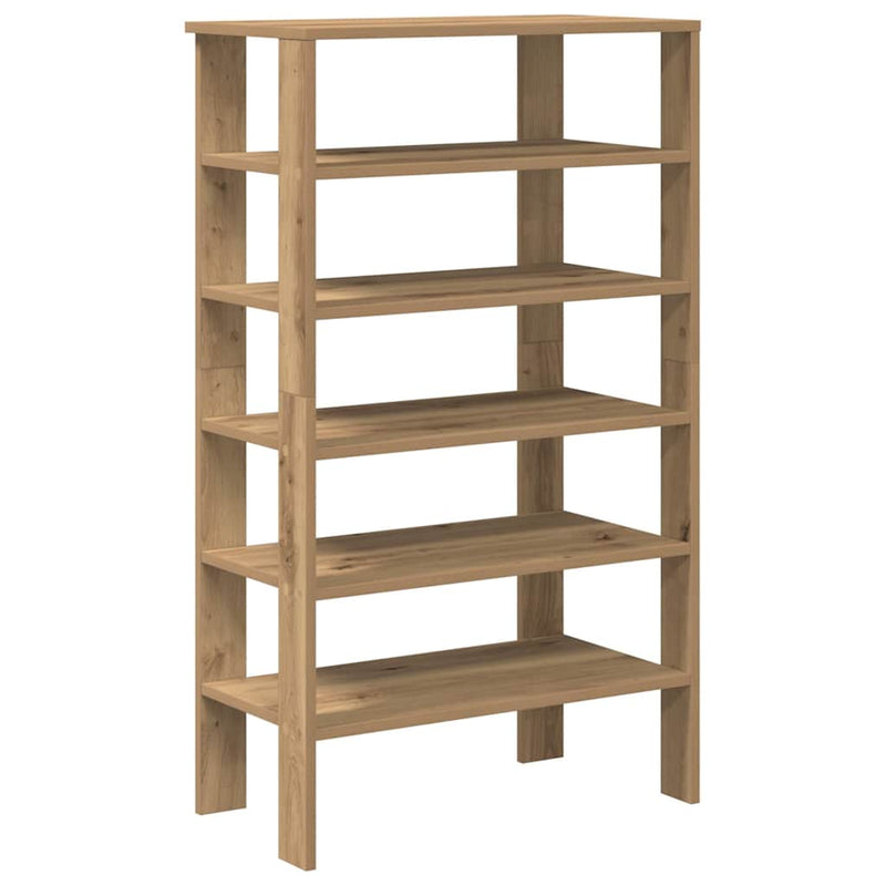 Load image into Gallery viewer, Vidaxl schoenenrek 61x32x105 cm bewerkt hout artisanaal eikenkleur
