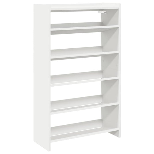 Vidaxl schoenenrek 60x25x100 cm bewerkt hout wit