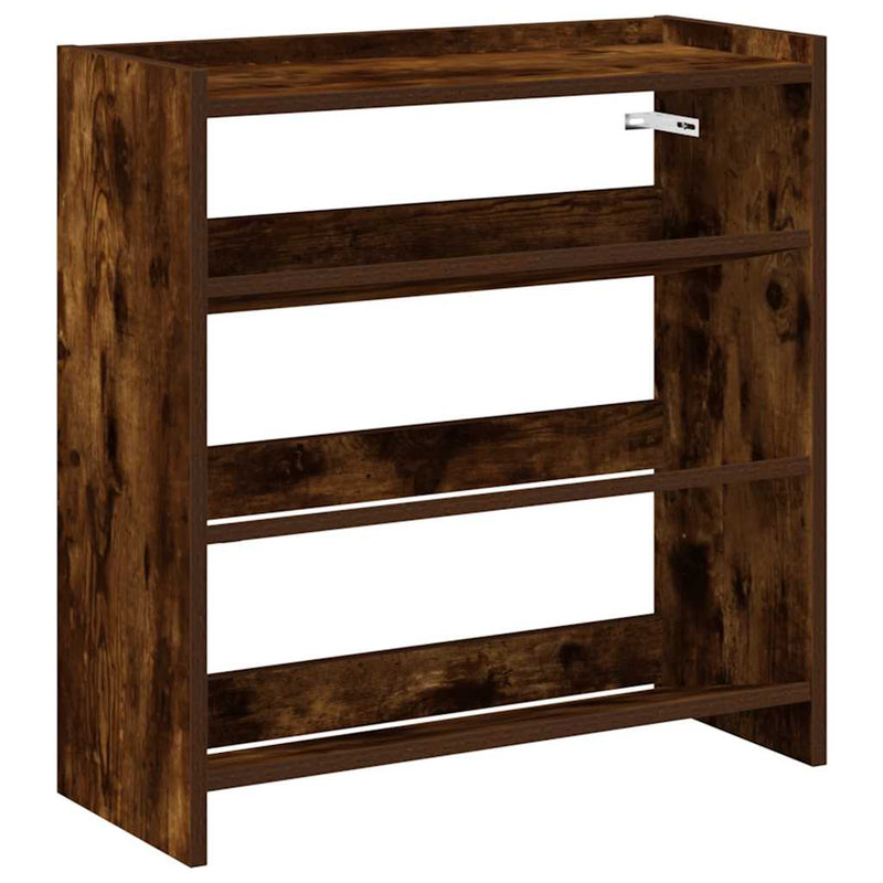Load image into Gallery viewer, Vidaxl schoenenrek 60x25x62 cm bewerkt hout gerookt eikenkleurig
