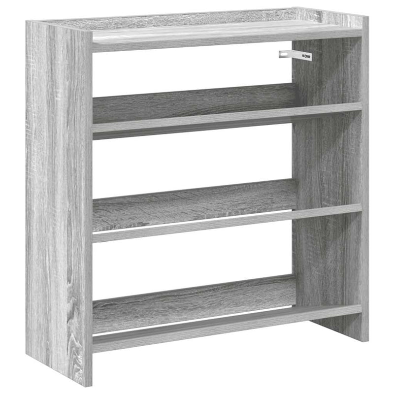 Load image into Gallery viewer, Vidaxl schoenenrek 60x25x62 cm bewerkt hout grijs sonoma eikenkleurig
