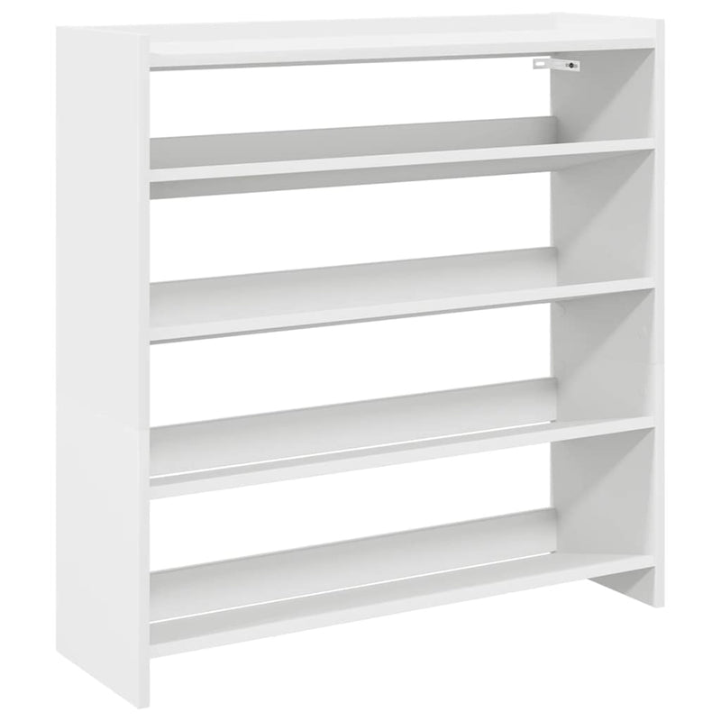 Load image into Gallery viewer, Vidaxl schoenenrek 80x25x81 cm bewerkt hout wit
