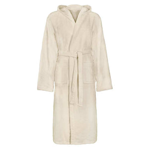 Vidaxl badjas kinn crème m katoen