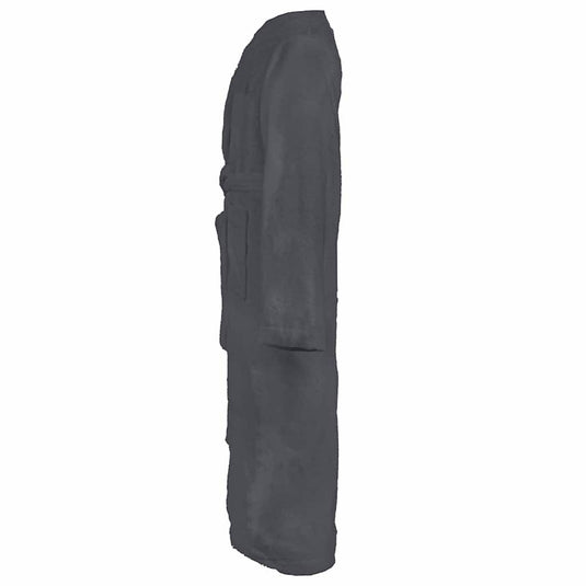 Vidaxl badjas kinn antraciet xxxl katoen