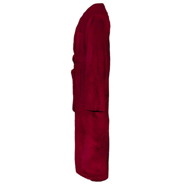 Vidaxl badjas kinn rood l katoen