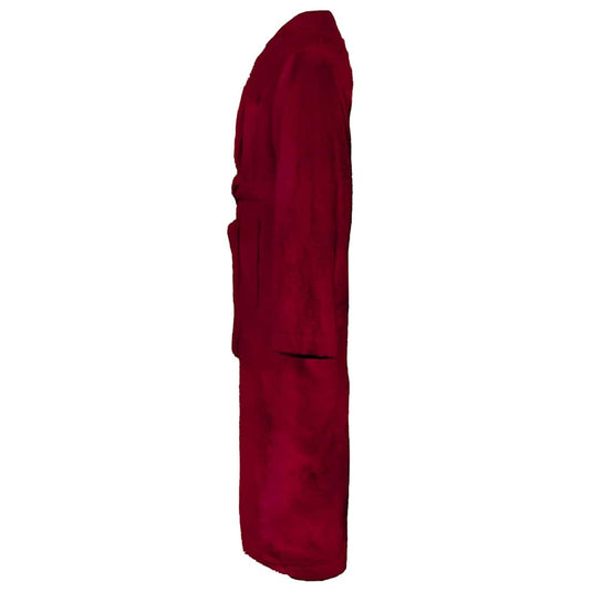 Vidaxl badjas kinn rood xl katoen