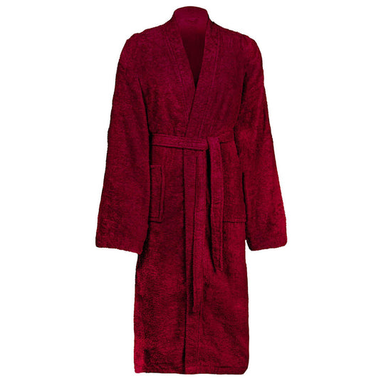 Vidaxl badjas kinn rood xxxl katoen