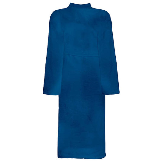 Vidaxl badjas kinn blauw s katoen