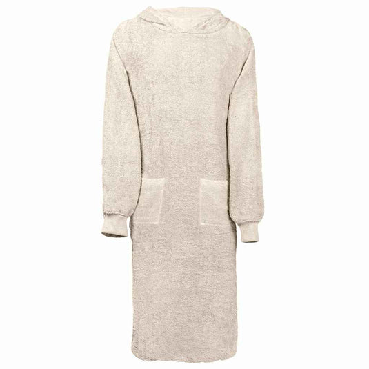 Vidaxl deken hoodie kinn crème xl katoen