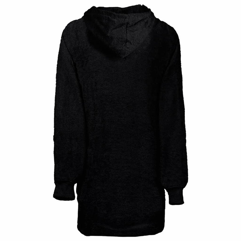 Chargez l'image dans la visionneuse de la galerie, Vidaxl deken hoodie kinn zwart l katoen
