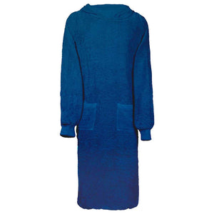 Vidaxl deken hoodie kinn marineblauw xl katoen