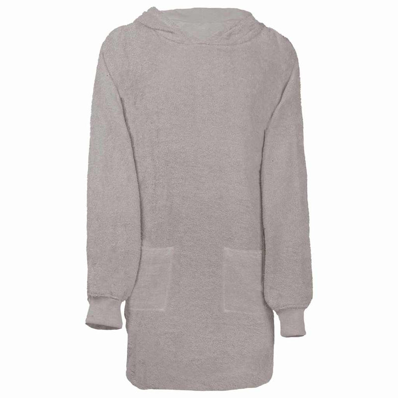 Afbeelding laden in galerijviewer, Vidaxl deken hoodie kinn grijs l katoen
