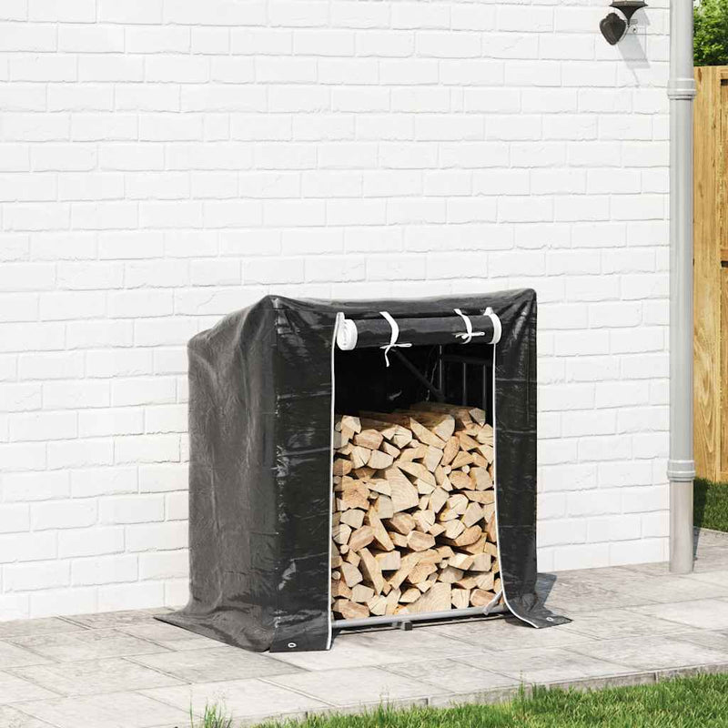 Load image into Gallery viewer, Vidaxl haardhoutrek met regenhoes 101x61x110,5 cm gegalvaniseerd staal
