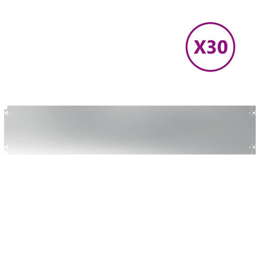 Vidaxl gazonranden 30 st 20x103 cm gegalvaniseerd staal