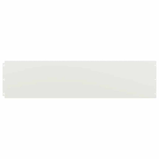 Vidaxl gazonranden 10 st 25x103 cm koudgewalst staal wit