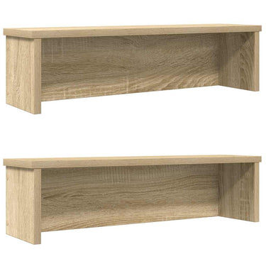 Vidaxl keukenrekken stapelbaar 2 st 50x15x16 cm sonoma eikenkleurig