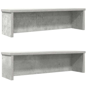 Vidaxl keukenrekken stapelbaar 2 st 50x15x16 cm betongrijs