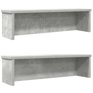 Vidaxl keukenrekken stapelbaar 2 st 50x15x16 cm betongrijs