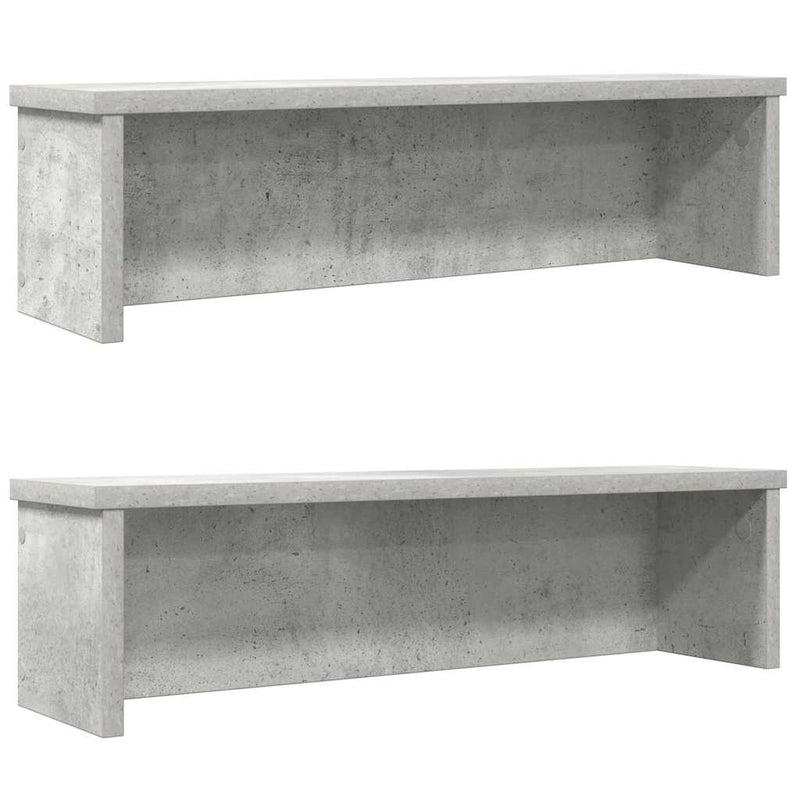 Afbeelding laden in galerijviewer, Vidaxl keukenrekken stapelbaar 2 st 50x15x16 cm betongrijs
