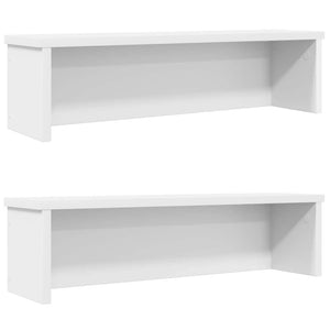 Vidaxl keukenrekken stapelbaar 2 st 60x15x16 cm wit