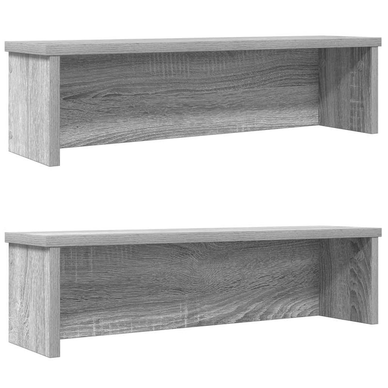 Load image into Gallery viewer, Vidaxl keukenrekken stapelbaar 2 st 60x15x16 cm grijs sonoma eiken
