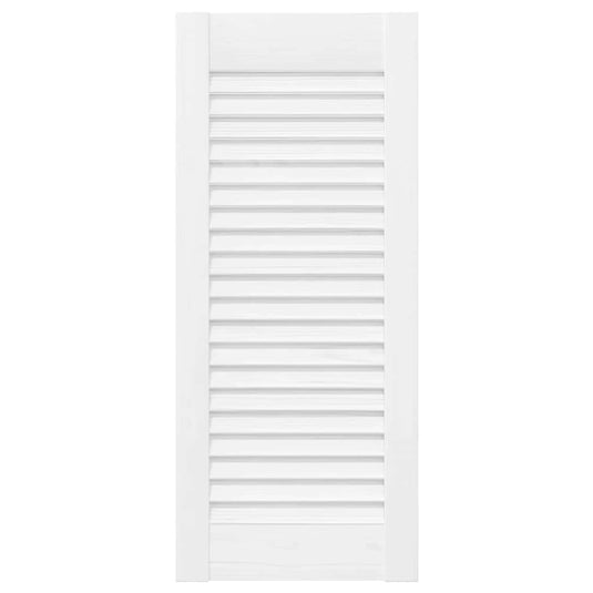 Vidaxl kastdeur louvre design 61,5x29,5 cm wit