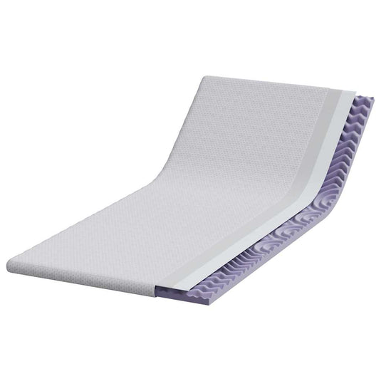 Vidaxl matrastopper wit 120 x 200 cm jacquard stof