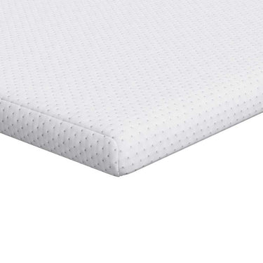 Vidaxl matrastopper wit 140 x 190 cm jacquard stof