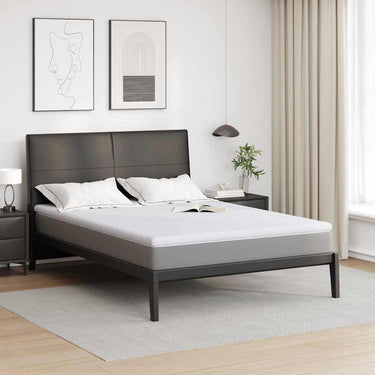 Vidaxl matrastopper wit 140 x 200 cm jacquard stof