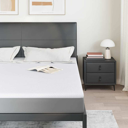 Vidaxl traagschuimmatras topper 180 x 200 cm thick stof-100% polyester