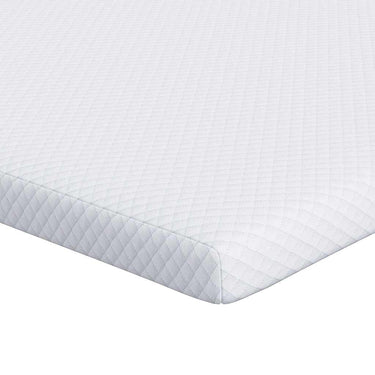 Vidaxl matrastopper wit 140 x 200 cm jacquard stof