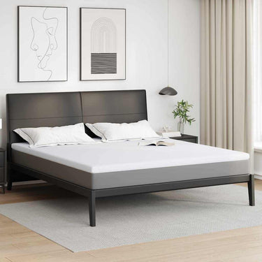 Vidaxl matrastopper wit 180 x 200 cm jacquard stof