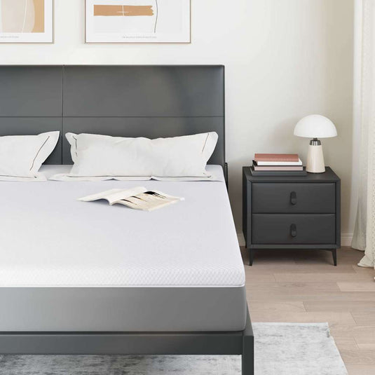Vidaxl traagschuimmatras topper 180 x 200 cm thick stof-100% polyester