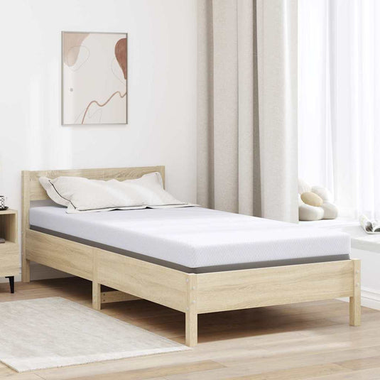Vidaxl matrastopper wit 90 x 190 cm jacquard stof