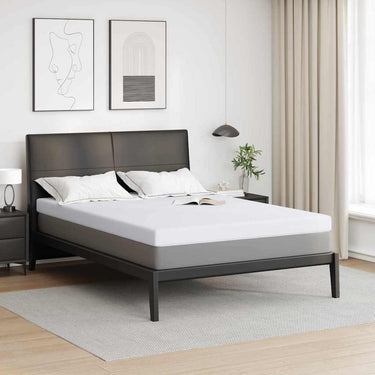 Vidaxl matrastopper wit 140 x 200 cm jacquard stof