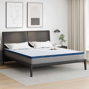 Vidaxl matrastopper wit 200 x 200 cm jacquard stof