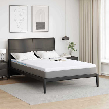 Vidaxl matrastopper wit 160 x 200 cm jacquard stof