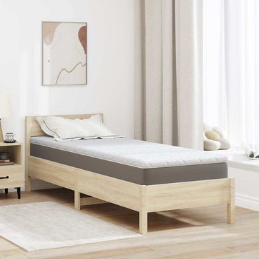 Vidaxl kokos topper wit 70 x 200 cm jacquard stof