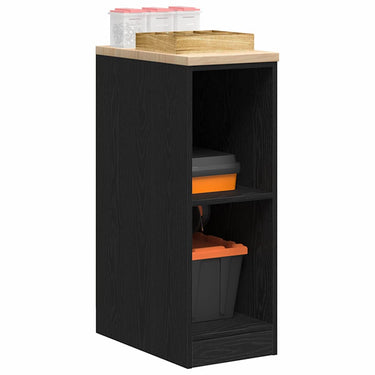 Vidaxl garagekast 30x51x85 cm massief grenenhout zwart