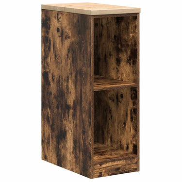 Vidaxl garagekast 30x51x85 cm massief grenenhout gerookt eiken