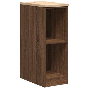 Vidaxl garagekast 30x51x85 cm massief grenenhout bruin eikenkleurig