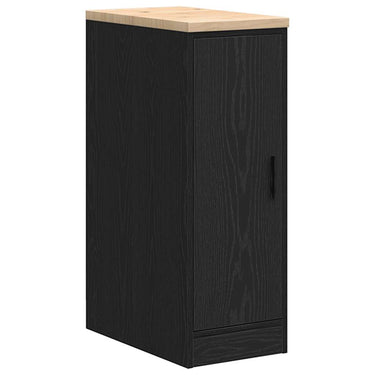 Vidaxl garagekast 30x51x85 cm massief grenenhout zwart