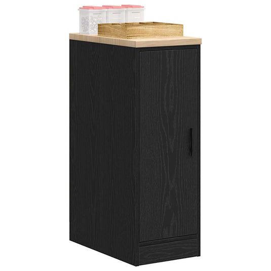 Vidaxl garagekast 30x51x85 cm massief grenenhout zwart