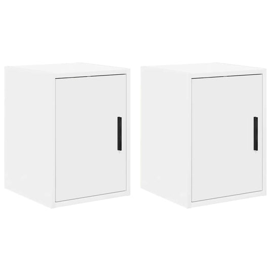 Vidaxl garagewandkasten 2 st spaanplaat wit