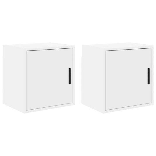 Vidaxl garagewandkasten 2 st spaanplaat wit