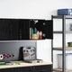 Vidaxl garagewandkast spaanplaat zwart