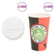Vidaxl papieren koffiekopjes met deksel 1000 st 16oz 400 ml