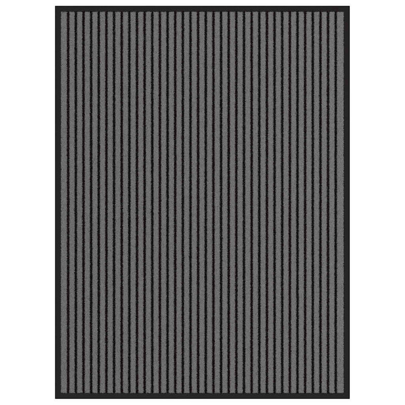 Chargez l'image dans la visionneuse de la galerie, Vidaxl deurmat 90x120 cm gestreept zwart en grijs
